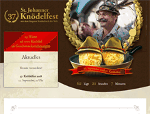 Tablet Screenshot of knoedelfest.at